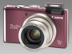 Canon PowerShot SX200 IS red